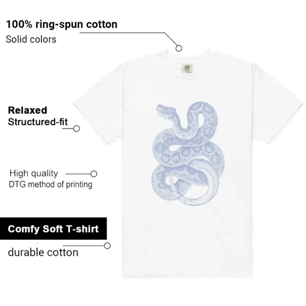Python Snake Shirt for Air Jordan 4 Forget Me Not Sneaker Features