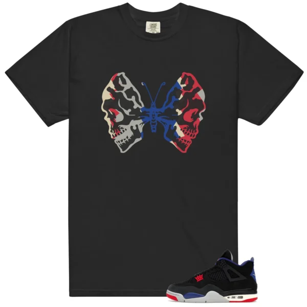 Butterfly Skulls Shirt for Air Jordan 4 Rare Air Fans