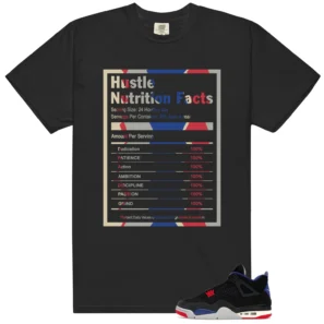 Hustle Facts: Motivational Graphic for Air Jordan 4 Rare Air