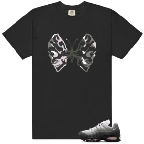 Butterfly Skulls Shirt for Air Max 95 Pink Foam 2025 Fans