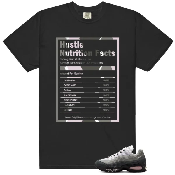 Hustle Facts: Motivational Graphic for Air Max 95 Pink Foam 2025