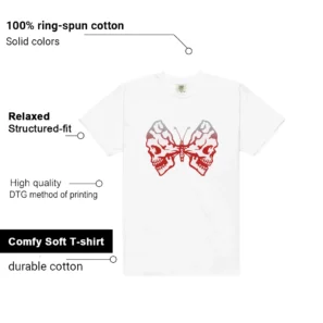 Butterfly Skulls Shirt for Air Max Plus University Red Fans Features