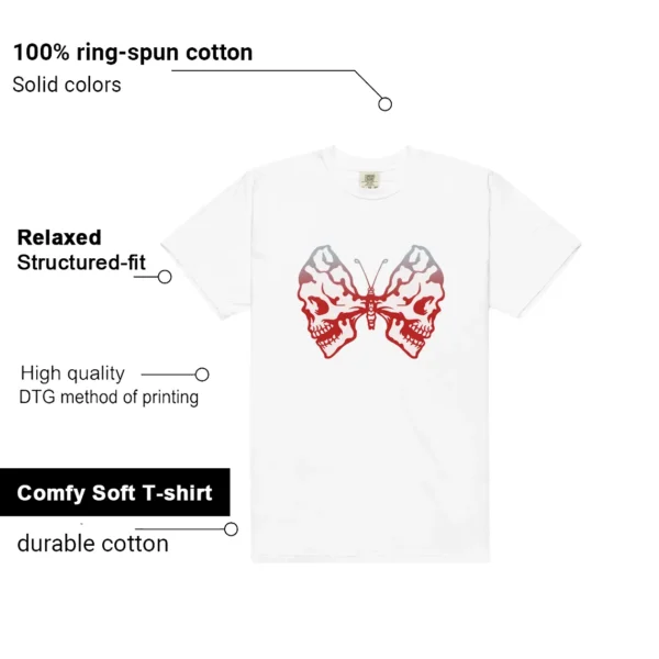 Butterfly Skulls Shirt for Air Max Plus University Red Fans Features