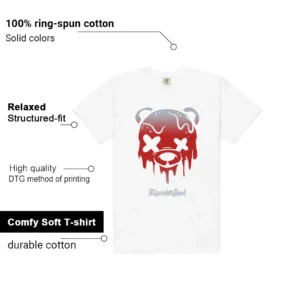 Air Max Plus University Red Matching Tee - Drippy Bear Graphic Features