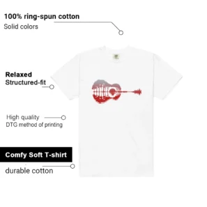 Guitar Shirt for Air Max Plus University Red Sneaker Features