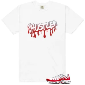 Hustle Drip Tee Matching Air Max Plus University Red