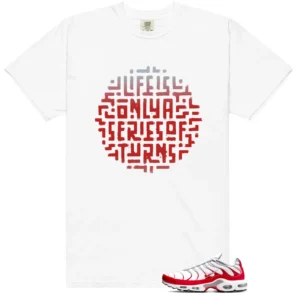 Air Max Plus University Red Sneaker Tee Life Turns