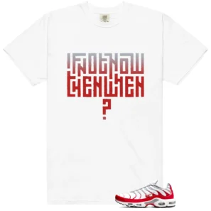 Air Max Plus University Red Style T-shirt Motivational Graphic