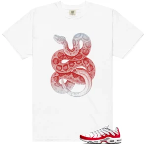 Python Snake Shirt for Air Max Plus University Red Sneaker