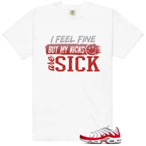 Air Max Plus University Red Match: Sick Kicks Shirt