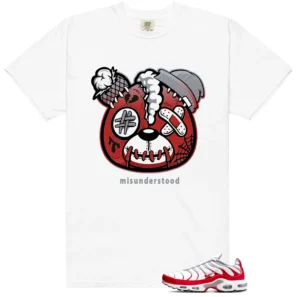 Air Max Plus University Red Sneaker Matching Tee - Teddy Bear