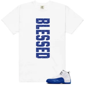 Blessed Tee | Blueberry 12s Game Royal Match shirt - Blueberry 12s Game Royal Matching T-Shirt