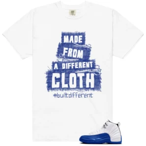 Built Different Tee for Blueberry 12s Game Royal - Blueberry 12s Game Royal Matching T-Shirt