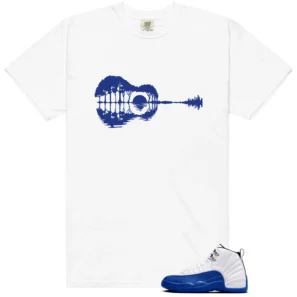 Guitar Shirt for Blueberry 12s Game Royal Sneaker - Blueberry 12s Game Royal Matching T-Shirt