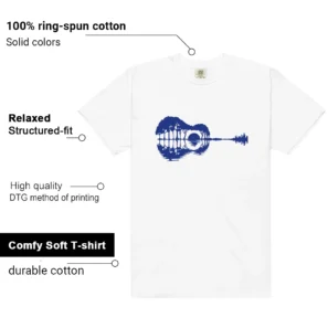 Guitar Shirt for Blueberry 12s Game Royal Sneaker - Additional View - Blueberry 12s Game Royal Matching Tee