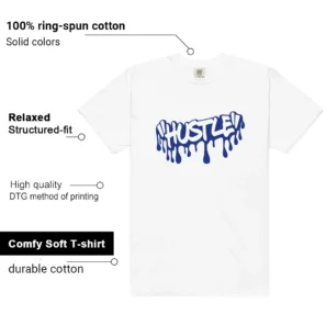 Hustle Drip Tee Matching Blueberry 12s Game Royal - Additional View - Blueberry 12s Game Royal Matching Tee