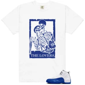 Lovers Tee for Blueberry 12s Game Royal Sneakers - Blueberry 12s Game Royal Matching T-Shirt