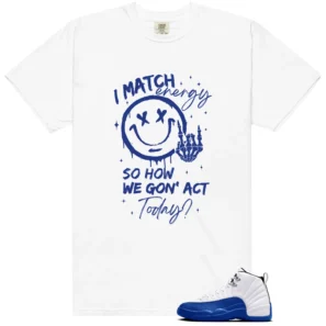 Blueberry 12s Game Royal Matching Tee Shirt - Match Energy - Blueberry 12s Game Royal Matching T-Shirt