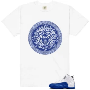 Medusa Tee for Blueberry 12s Game Royal Kicks - Blueberry 12s Game Royal Matching T-Shirt
