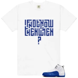 Blueberry 12s Game Royal Style T-shirt Motivational Graphic - Blueberry 12s Game Royal Matching T-Shirt