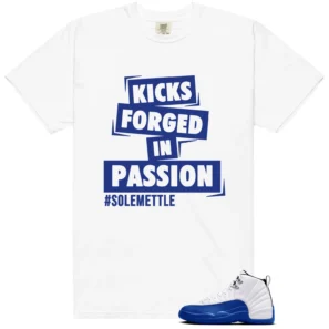 Passion Kicks Tee - Perfect Match for Blueberry 12s Game Royal - Blueberry 12s Game Royal Matching T-Shirt
