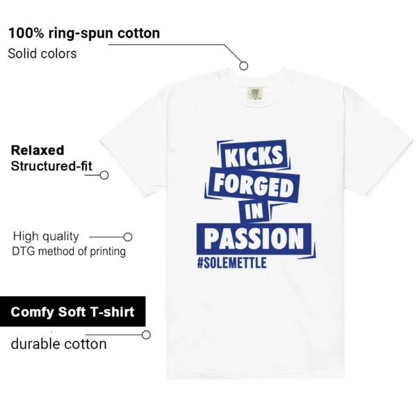 Passion Kicks Tee - Perfect Match for Blueberry 12s Game Royal - Additional View - Blueberry 12s Game Royal Matching Tee