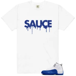 Sauce Tee to Match Your Blueberry 12s Game Royal - Blueberry 12s Game Royal Matching T-Shirt