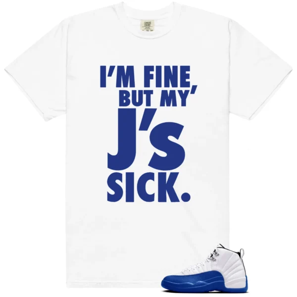 Blueberry 12s Game Royal Match | Sick J's Shirt - Blueberry 12s Game Royal Matching T-Shirt