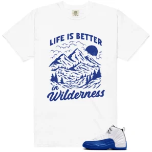 Wilderness Tee - Perfect with Blueberry 12s Game Royal - Blueberry 12s Game Royal Matching T-Shirt