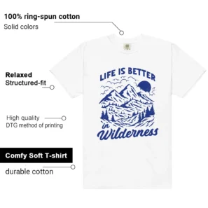 Wilderness Tee - Perfect with Blueberry 12s Game Royal - Additional View - Blueberry 12s Game Royal Matching Tee