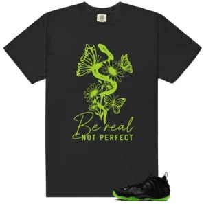 Be Real Tee to Match Foamposite Volt Black Air One - Foamposite Volt Black Air One Matching T-Shirt