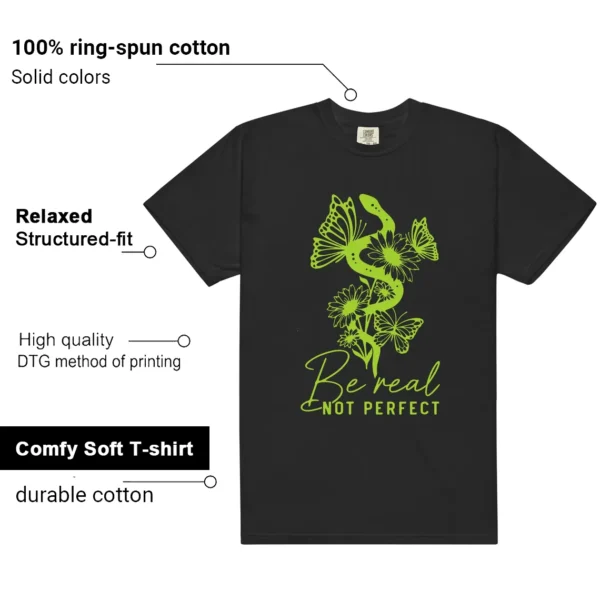 Be Real Tee to Match Foamposite Volt Black Air One - Additional View - Foamposite Volt Black Air One Matching Tee