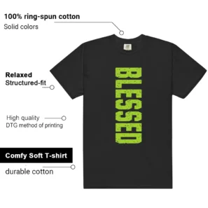 Blessed Tee | Foamposite Volt Black Air One Match shirt - Additional View - Foamposite Volt Black Air One Matching Tee