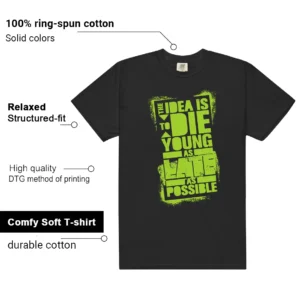 Die Young MatchShirt to Style Foamposite Volt Black Air One - Additional View - Foamposite Volt Black Air One Matching Tee