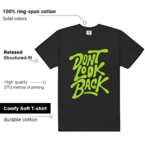 Foamposite Volt Black Air One Matching: Don't Look Back Shirt - Additional View - Foamposite Volt Black Air One Matching Tee