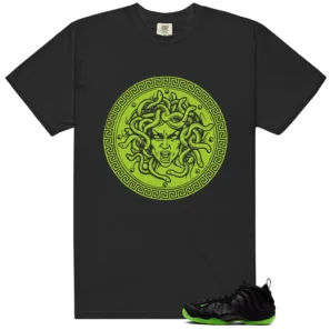 Medusa Tee for Foamposite Volt Black Air One Kicks - Foamposite Volt Black Air One Matching T-Shirt