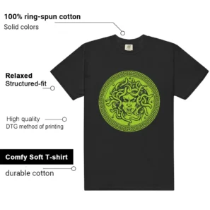 Medusa Tee for Foamposite Volt Black Air One Kicks - Additional View - Foamposite Volt Black Air One Matching Tee