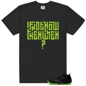 Foamposite Volt Black Air One Style T-shirt Motivational Graphic - Foamposite Volt Black Air One Matching T-Shirt