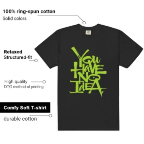 You Have No Idea Tshirt to Match Foamposite Volt Black Air One Outfit - Additional View - Foamposite Volt Black Air One Matching Tee