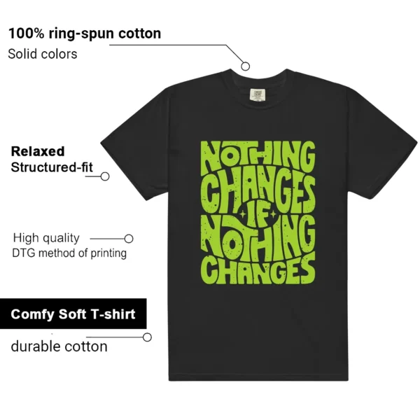 Foamposite Volt Black Air One Style: Nothing Changes Tee - Additional View - Foamposite Volt Black Air One Matching Tee