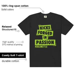 Passion Kicks Tee - Perfect Match for Foamposite Volt Black Air One - Additional View - Foamposite Volt Black Air One Matching Tee