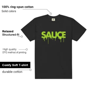 Sauce Tee to Match Your Foamposite Volt Black Air One - Additional View - Foamposite Volt Black Air One Matching Tee