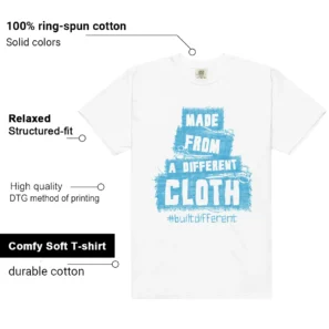 Built Different Tee for Jordan 1 UNC Reimagined Features