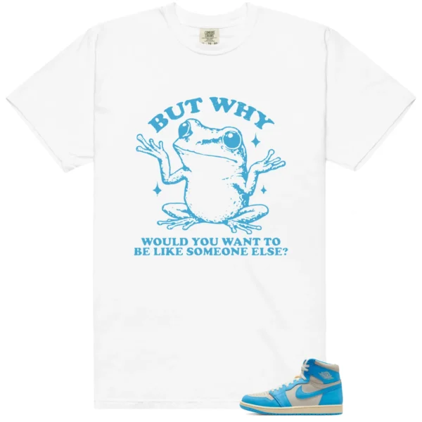 Funny But Why Shirt for Jordan 1 UNC Reimagined