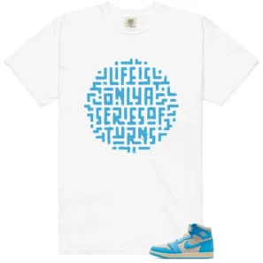 Jordan 1 UNC Reimagined Sneaker Tee Life Turns