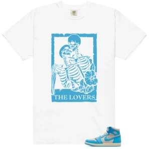 Lovers Tee for Jordan 1 UNC Reimagined Sneakers