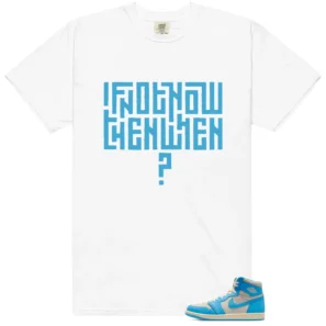 Jordan 1 UNC Reimagined Style T-shirt Motivational Graphic