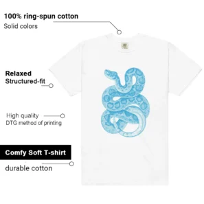Python Snake Shirt for Jordan 1 UNC Reimagined Sneaker Features