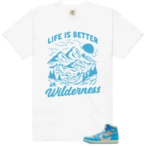 Wilderness Tee - Perfect with Jordan 1 UNC Reimagined