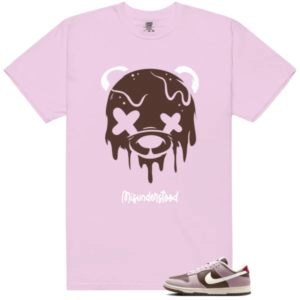 Neapolitan Dunks Matching Tee - Drippy Bear Graphic - Neapolitan Dunks Matching T-Shirt